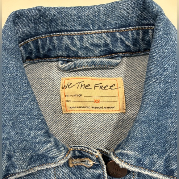 Free People All In Denim Jacket, NWOT, XS - Picture 5 of 10